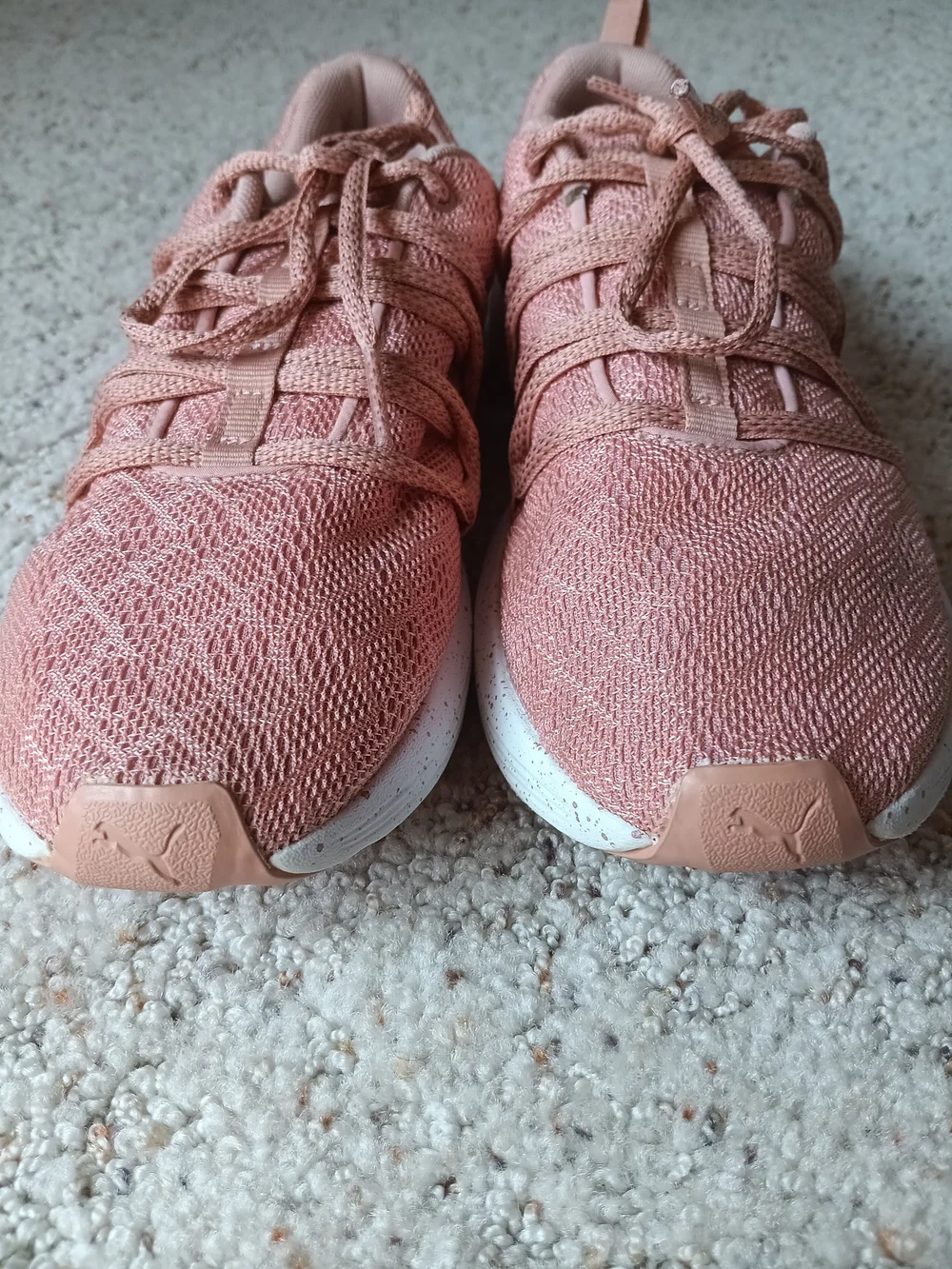 Puma Women's Pink Knit Running Sneakers